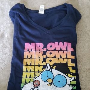 Tootsie Roll Mr. OWL XL t-shirt.